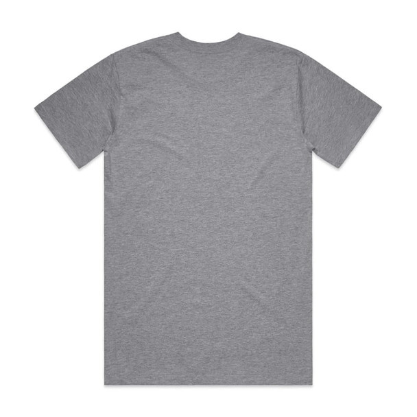 A grey Classic Tee featuring a simple design and a logo on the back.