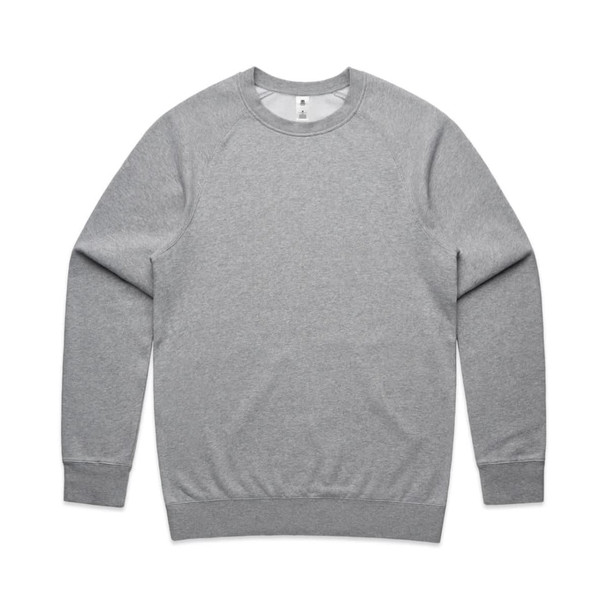 A grey jumper with long sleeves and a crew neck, featuring a logo on the inside collar. A grey jumper with long sleeves and a crew neck, featuring a logo on the inside collar.