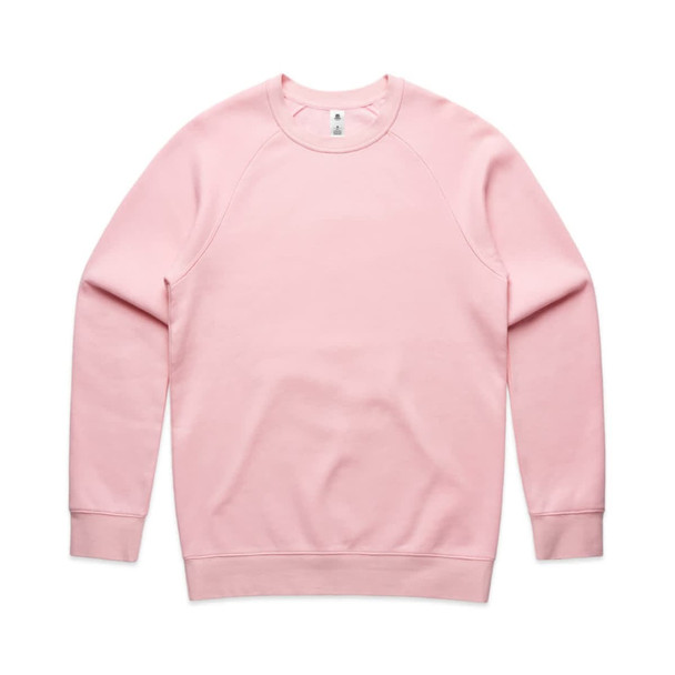 A pink jumper with raglan sleeves and a crew neck, featuring a label inside. A pink jumper with raglan sleeves and a crew neck, featuring a label inside.