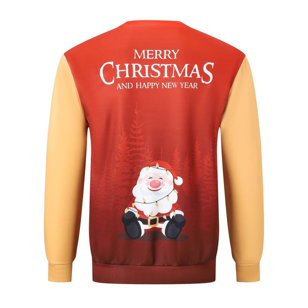 Unisex Adults Polyester Spandex Sublimated Christmas Sweatshirts