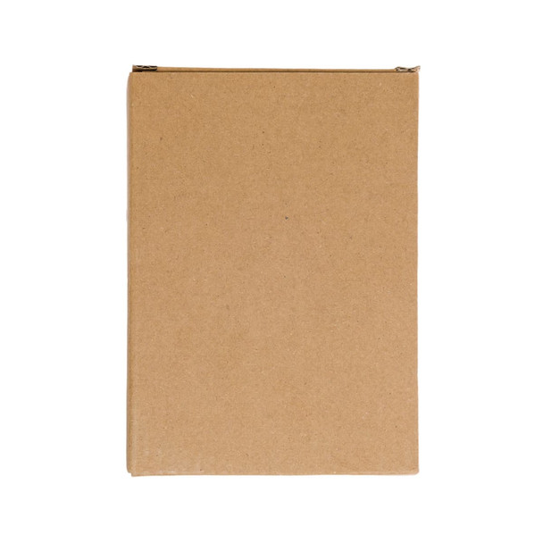 A cardboard box, securely closed, without any visible branding or labels.