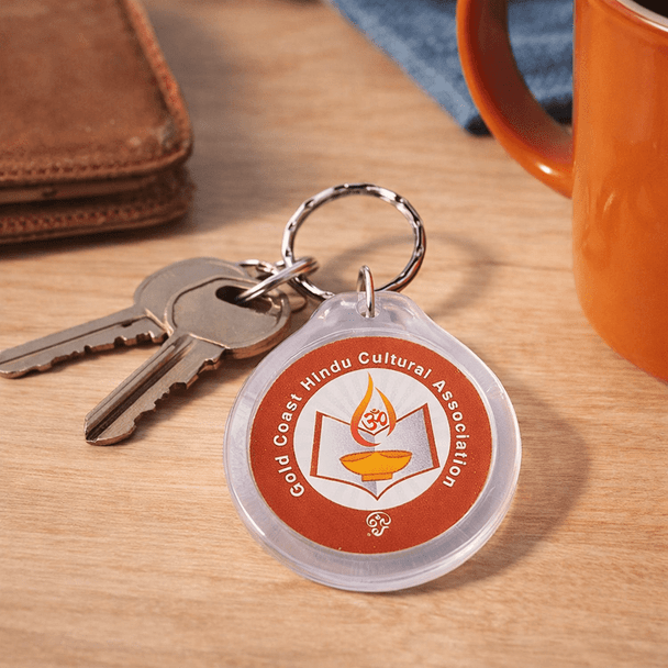 Round Acrylic Keyring