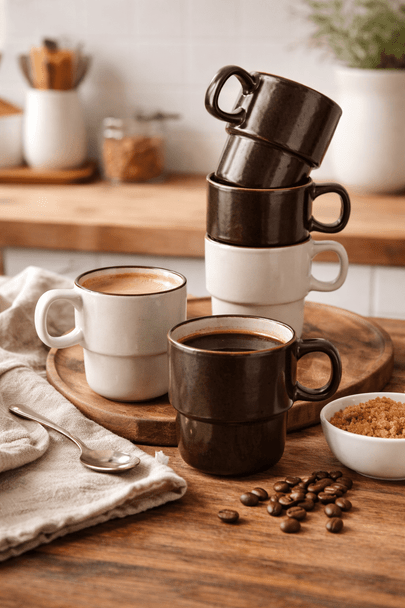 Keepsake Stackable Coffee Cup - Set of 2