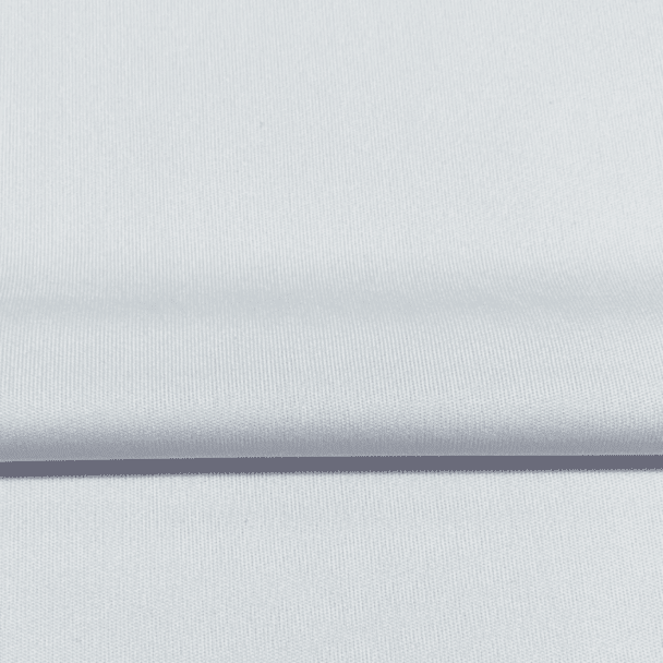 A smooth light blue fabric with a soft texture, ideal for sports apparel. The fabric features a subtle sheen.