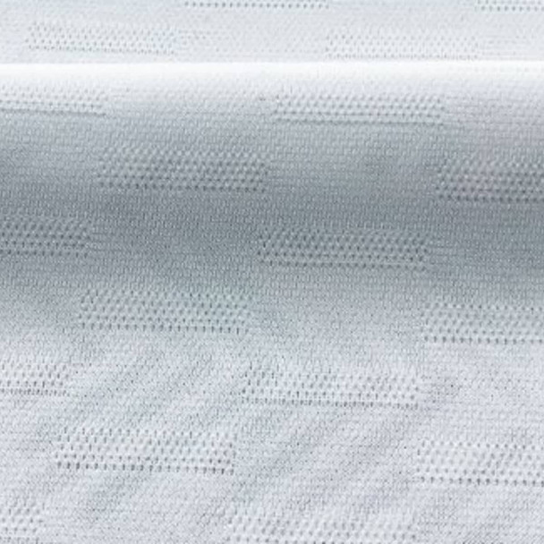 A close-up of a breathable white fabric with a textured surface, suitable for sports uniforms. A close-up of a breathable white fabric with a textured surface, suitable for sports uniforms.