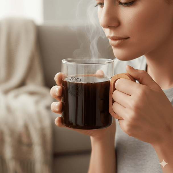 Cottage Glass Coffee Cup