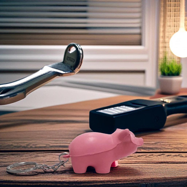 Stress Pig Key Ring