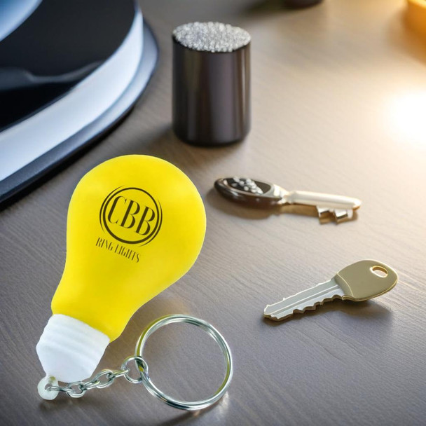 Stress Lighting Blub Key Ring