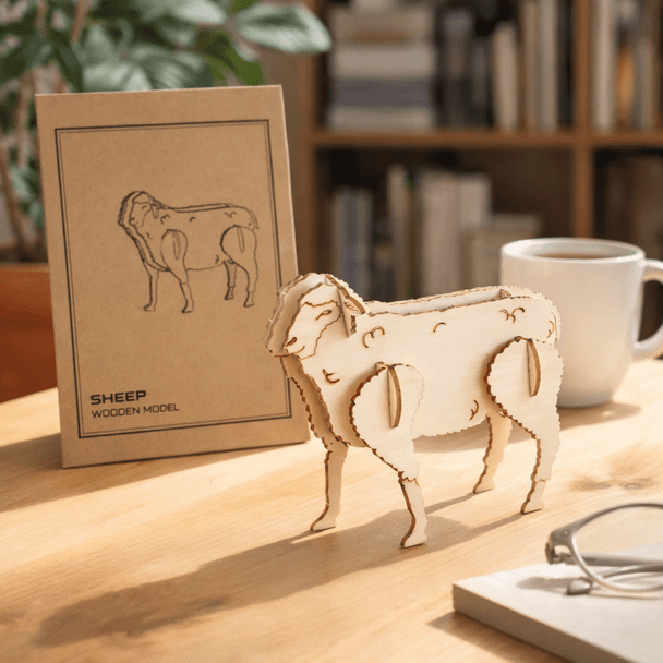 BRANDCRAFT Sheep Wooden Model