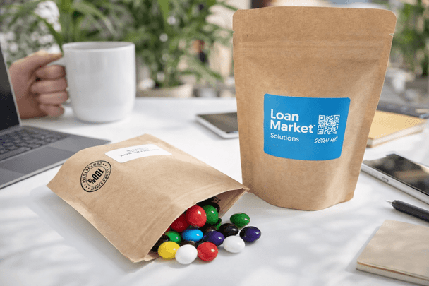 Compostable Bag with Choc Beans 50g