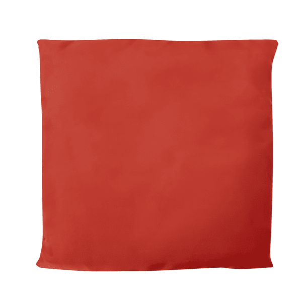 A red Metro Recycled PET bag with a smooth texture and a logo on one side.