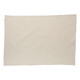 A plain cream cotton tea towel featuring a simple design and no visible logos.