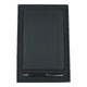 A black gift set featuring a pocket journal and a twist ballpoint pen, packaged in a stylish box with a logo.