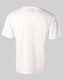 A white short sleeve men's tee, featuring a back view and a logo. Made from cooldry fabric.