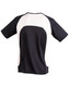 A black and white men's premier tee shirt featuring a sporty design and a logo.