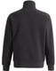 A dark grey 1/2 zip collar fleecy jumper with long sleeves and a casual fit. Features a branding logo.