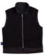 A black men's 3-in-1 jacket featuring a zip-up front and a sleek design. It includes a logo on the sleeve.