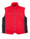A red and black men's 3-in-1 jacket featuring a zip front and reflective detailing. Includes a logo.