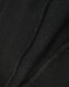 A close-up view of a black crew fleece sweat, highlighting its textured fabric and stitching details.