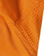 An orange safety shirt featuring mesh panels for breathability, designed for workwear applications.
