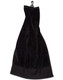 A black golf towel with a hook for easy attachment. It features a soft, plush texture.
