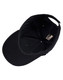 A black heavy brushed cotton cap featuring an internal label and ventilation holes.