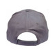 A grey heavy brushed cotton cap featuring an adjustable strap and a logo on the back.