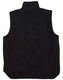 A reversible black safety vest with an orange interior, featuring 3M reflective tape and a logo.