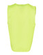 A bright yellow Hi-Vis safety vest with an ID pocket, featuring a simple back design and no visible logos.