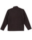 A black polar fleece jacket with a full zip and no visible logos or branding, displayed from the back.