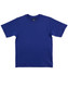 A royal blue kids' t-shirt with short sleeves and a simple design. It features a logo on the label.