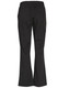 Black functional chef pants with a relaxed fit and pockets, featuring an elastic waistband. The back view is displayed.