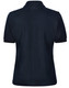 A navy polo shirt featuring contrast piping at the collar and sleeves, showcasing a classic design.