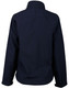 A navy ladies' softshell contrast jacket featuring a plain back design and a collar, with a logo present.