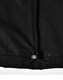 A black softshell vest featuring an adjustable hem and an inner fleece lining. It has a logo on the fabric.