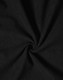 A soft black fabric in a swirling pattern, suitable for jackets or vests, potentially featuring a logo.