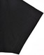 A black polo shirt featuring short sleeves and a contrast detail. The fabric has a smooth texture.
