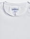 A white ladies' ultra lightweight performance short sleeve tee with a round neck and a logo label.