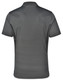 A men's short-sleeve polo shirt in dark grey with a contrasting design, featuring breathable mesh panels and a logo.