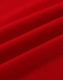 A vibrant red cotton stretch fabric with soft folds, suitable for polo shirts. Features a logo.