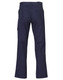 Navy blue men's cargo pants featuring pockets and knee pads, designed for durability and comfort.