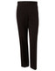 Men's slacks in black, made from polyviscose stretch fabric, featuring a smooth finish and a button closure.