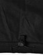 A black softshell vest featuring a drawstring adjustment at the bottom and a logo.