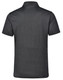 A dark grey men's short sleeve polo shirt featuring a collar and a logo.