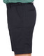 Men's utility cargo shorts in dark navy, featuring multiple pockets and a classic design. Includes branding logo.