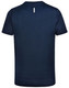 A navy blue men's short sleeve performance T-shirt with a lightweight design and a subtle logo.