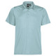 A light blue Men's Eclipse Pique Polo shirt with a classic polo collar and a logo.