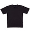 A black premium tee with short sleeves and a round neckline. The shirt features a logo on the inside label.