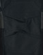 Black rip-stop poly/cotton stretch work pants featuring detailed stitching and reinforced sections.