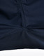 Close-up of navy rip-stop poly/cotton stretch work pants, highlighting the stitching detail and fabric texture.